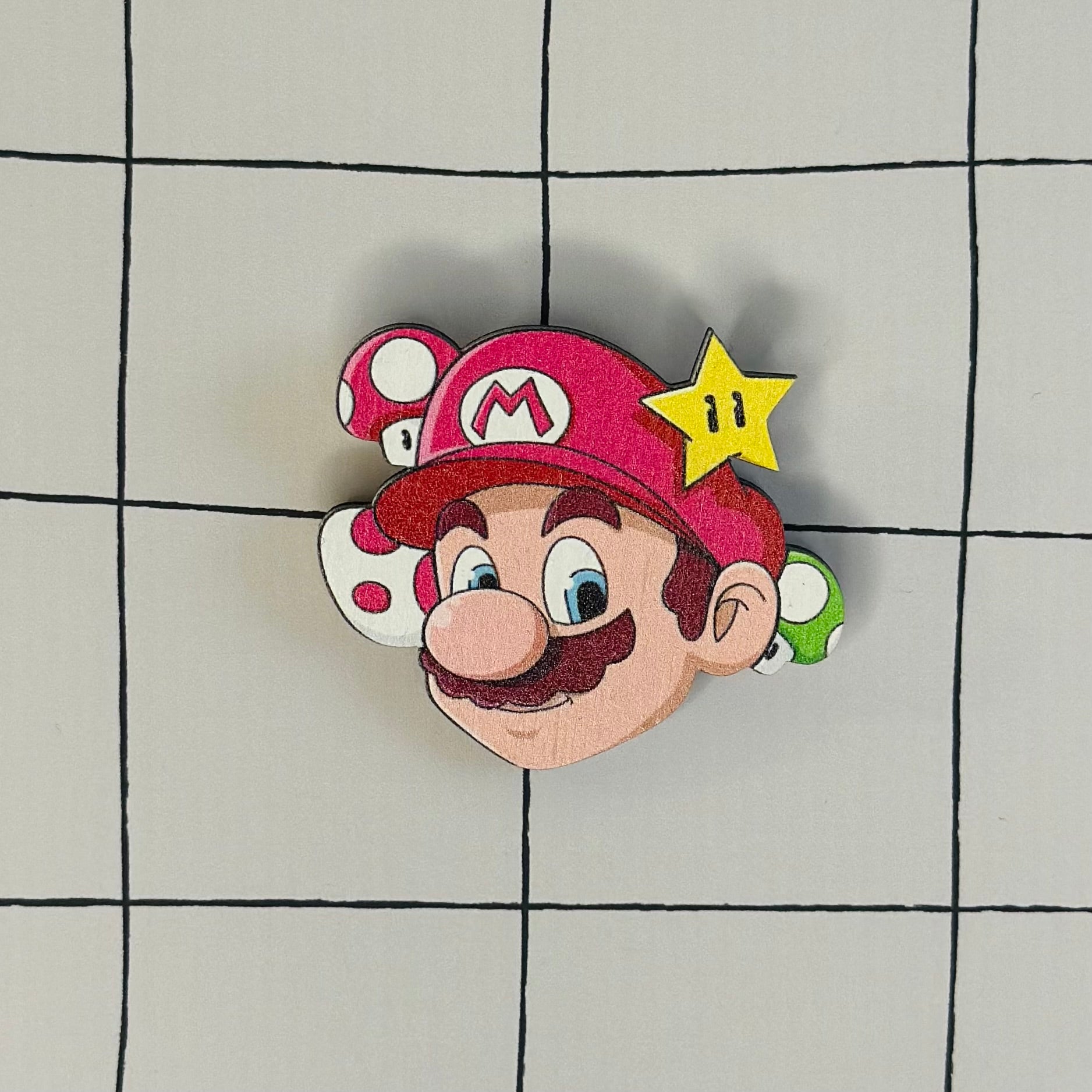 MARIO brooch