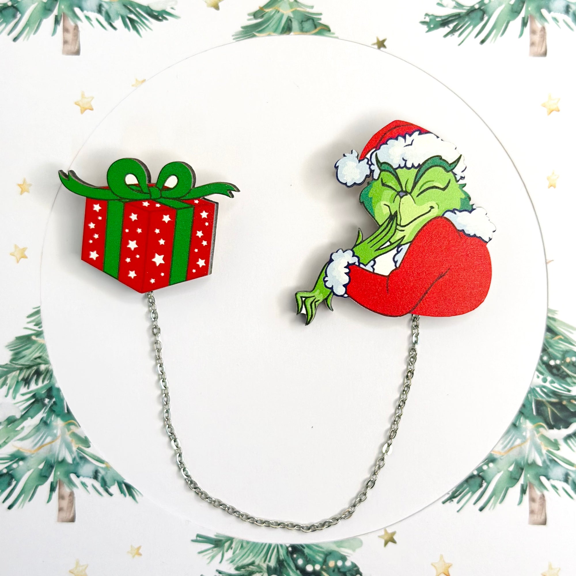 The Grinch and the gift of a clutch brooch