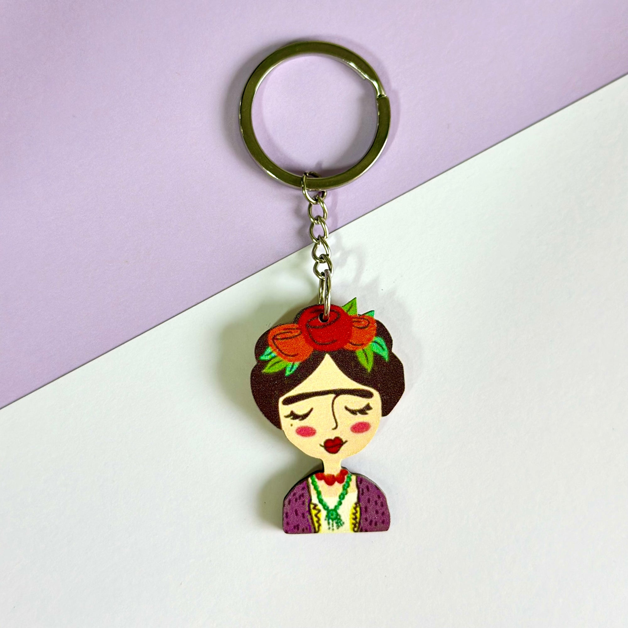 Frida Kahlo key chain