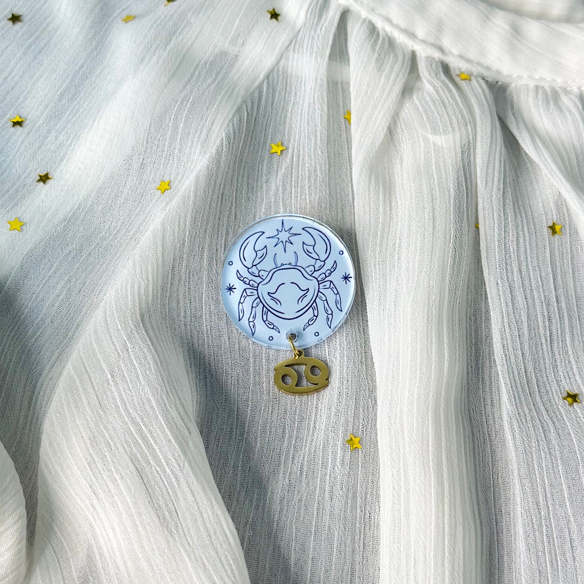 Cancer Zodiac Brooch