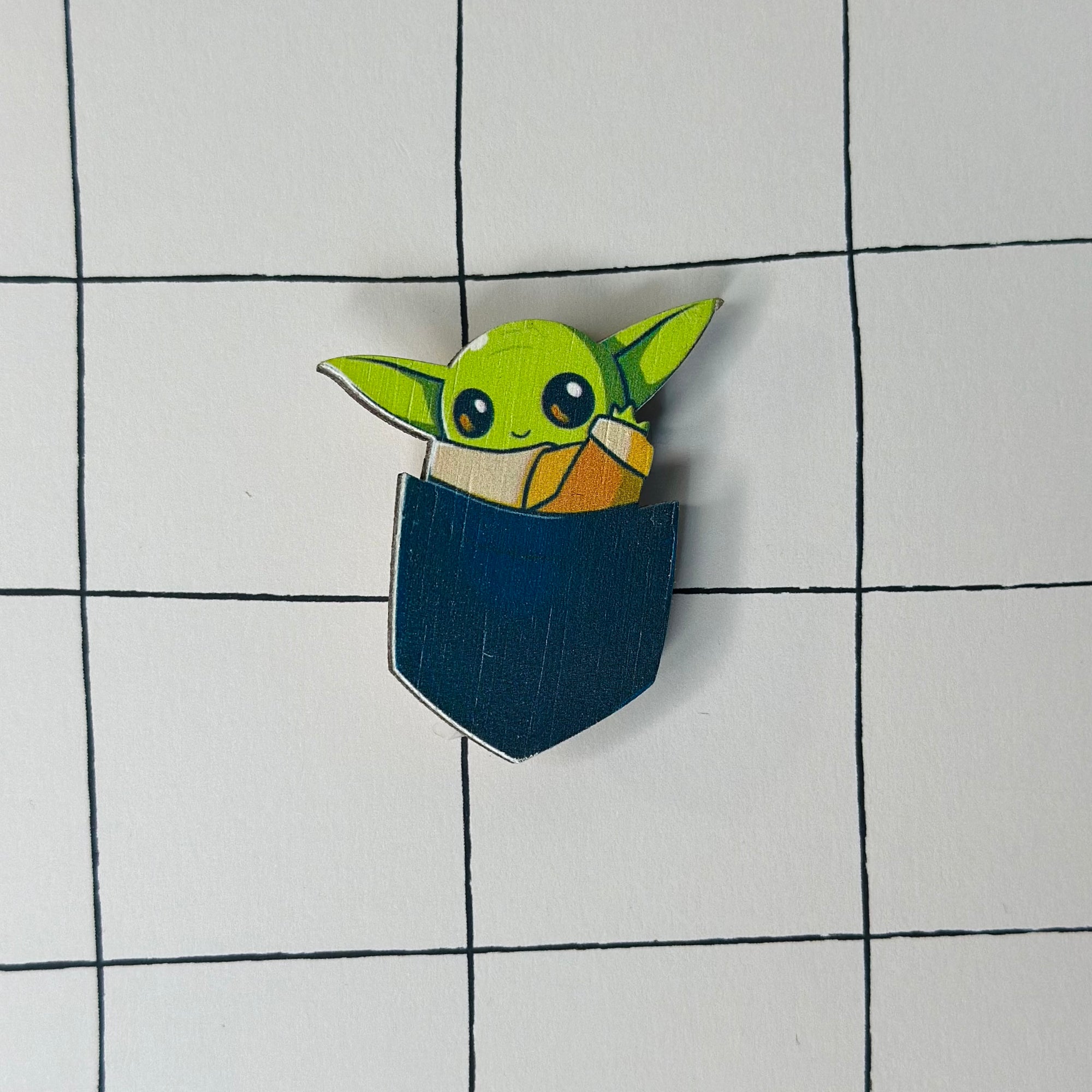 YODA brooch/Pin