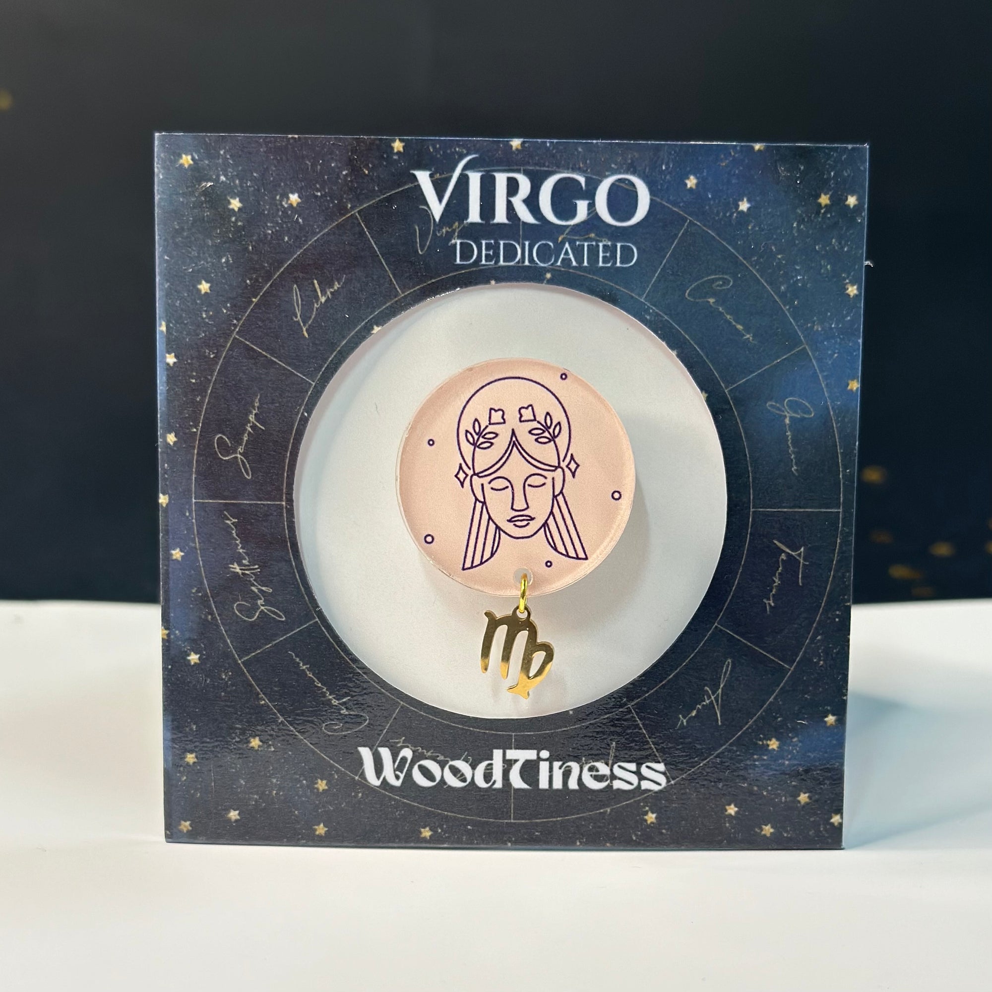 Virgo Zodiac brooch/pin