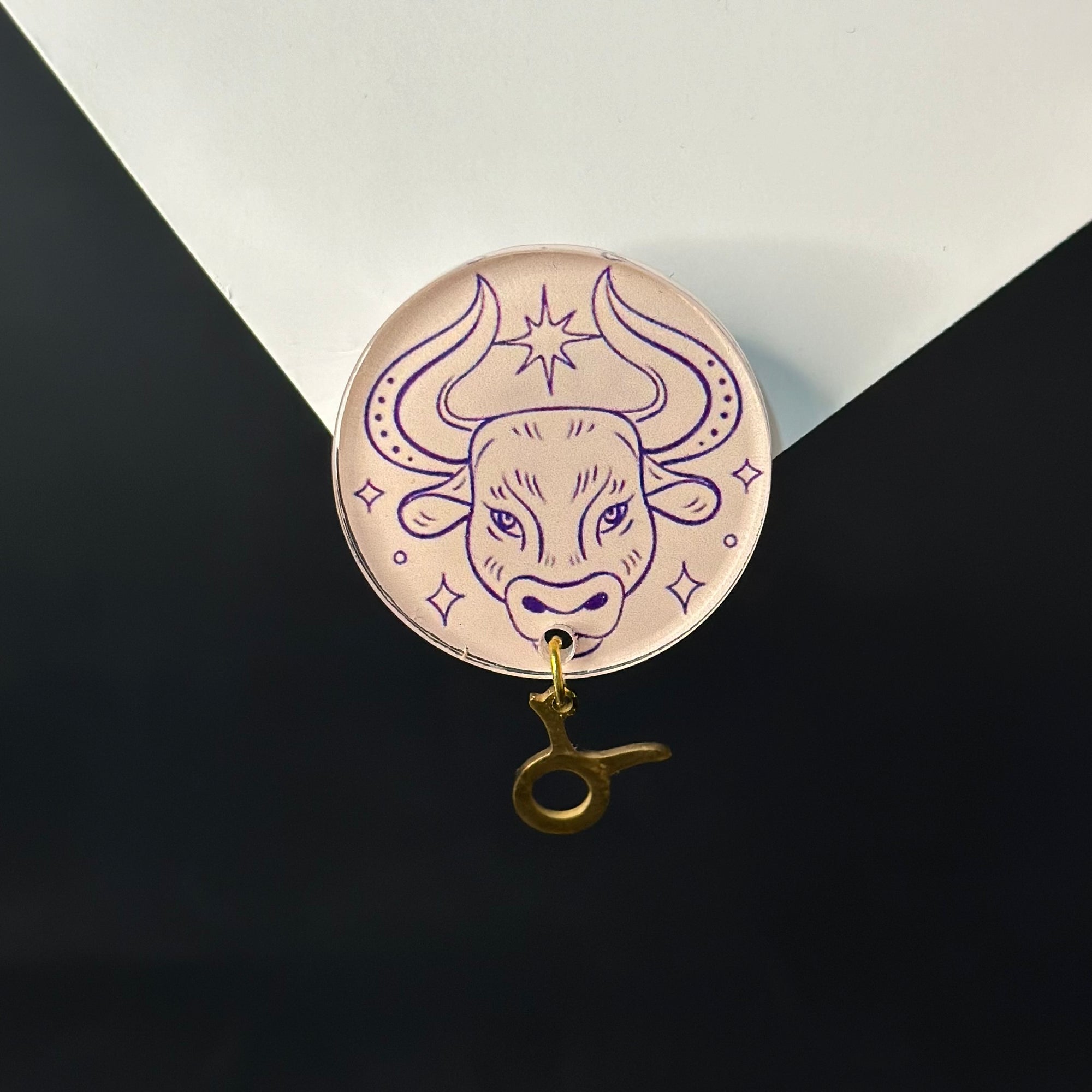 Taurus Zodiac Brooch/Pin