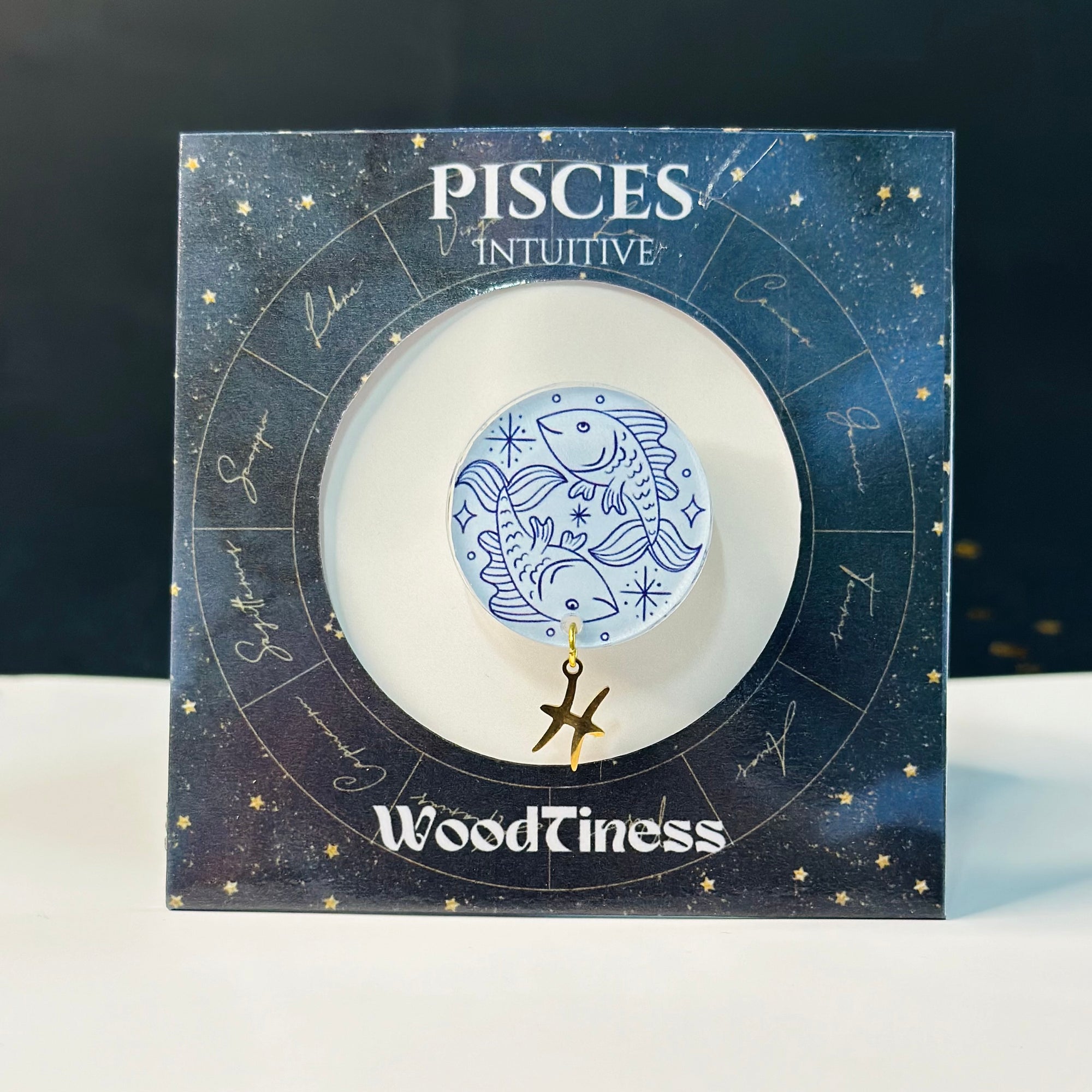 Pisces Zodiac Brooch/Pin