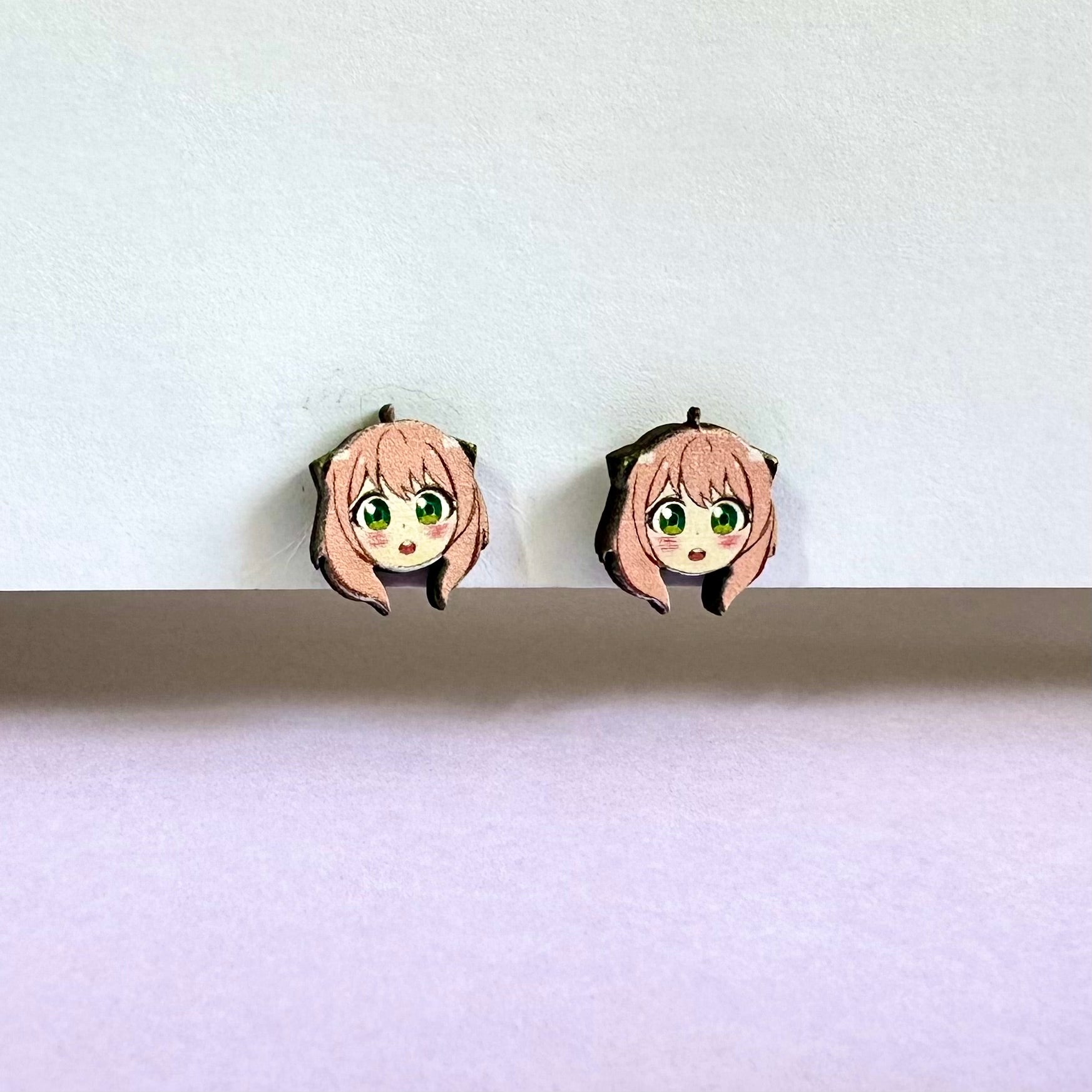 Anya Spy x Family anime wooden earring