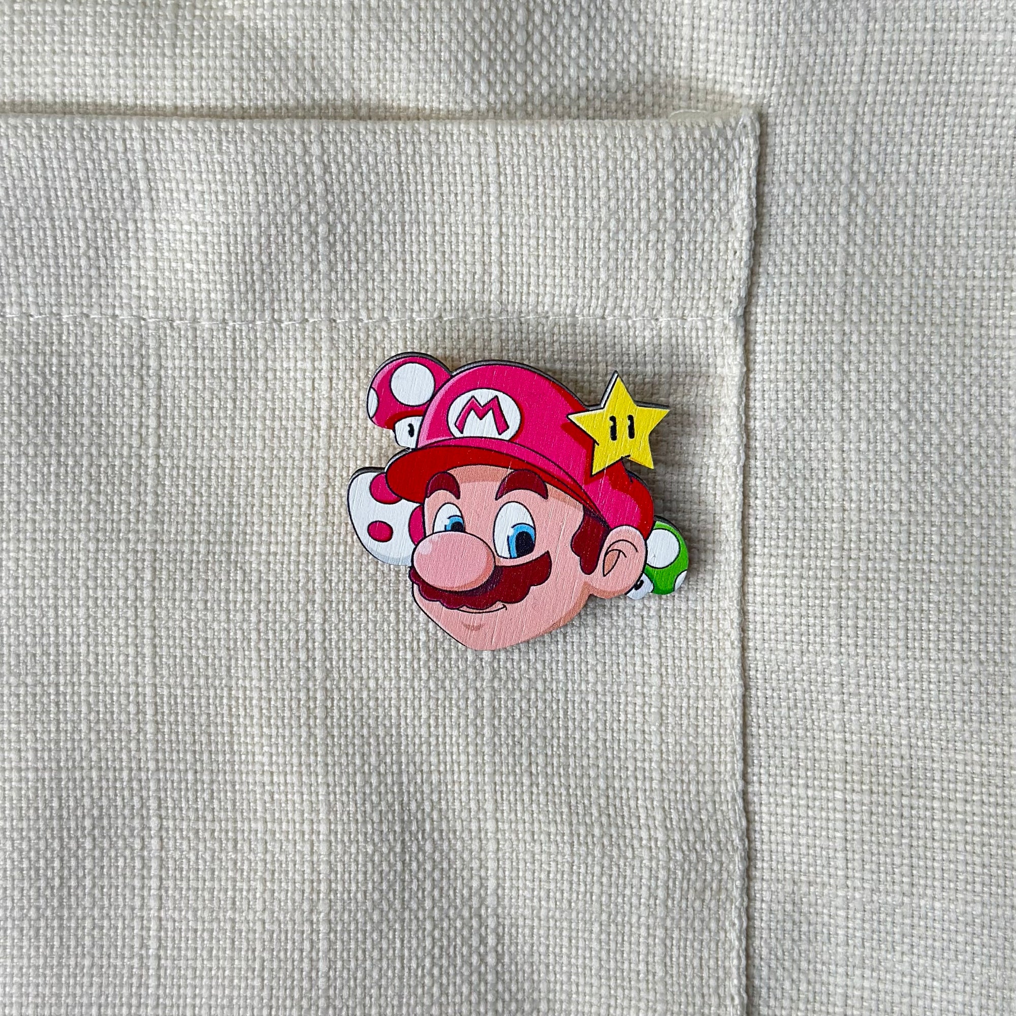 MARIO brooch