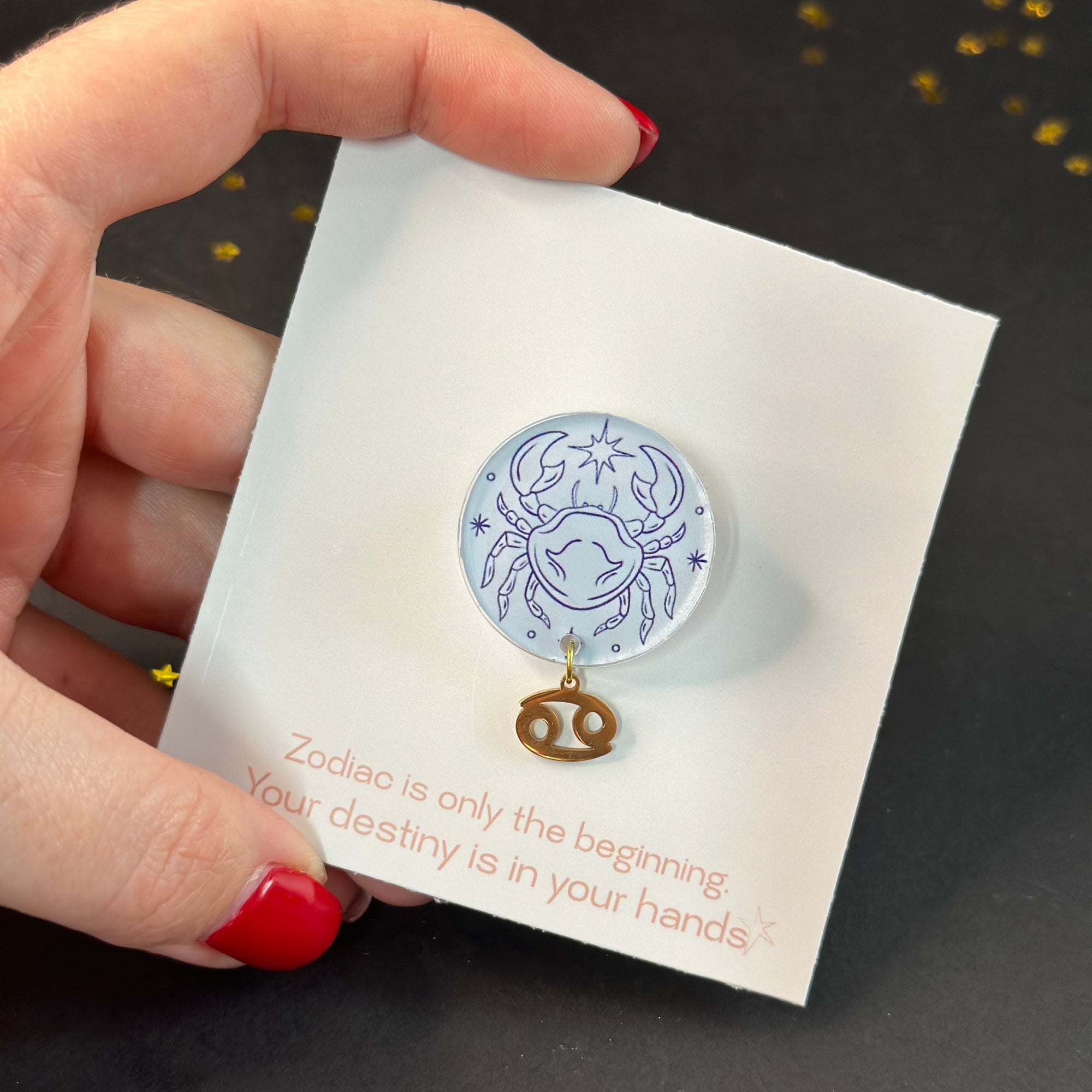 Cancer Zodiac Brooch