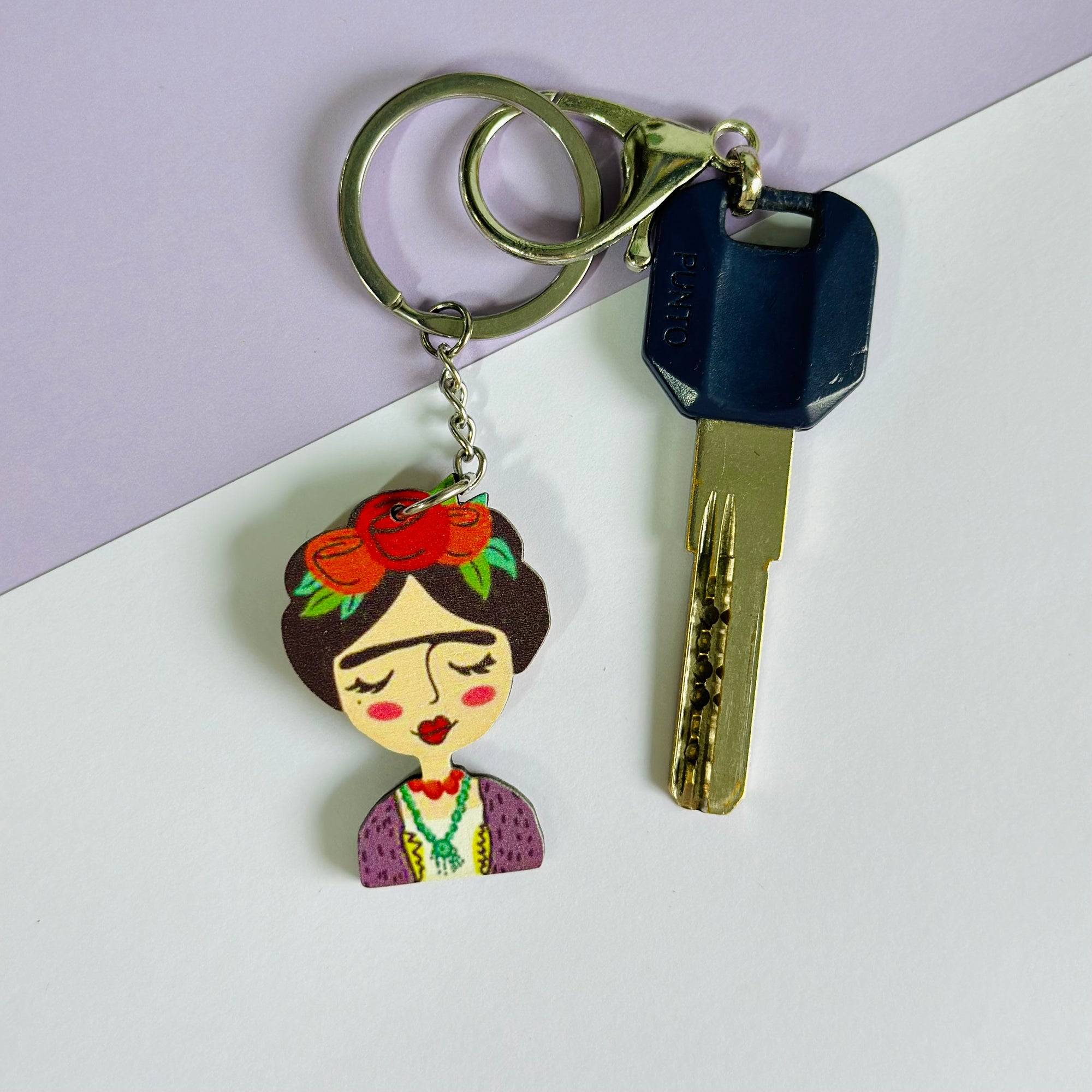 Frida Kahlo key chain