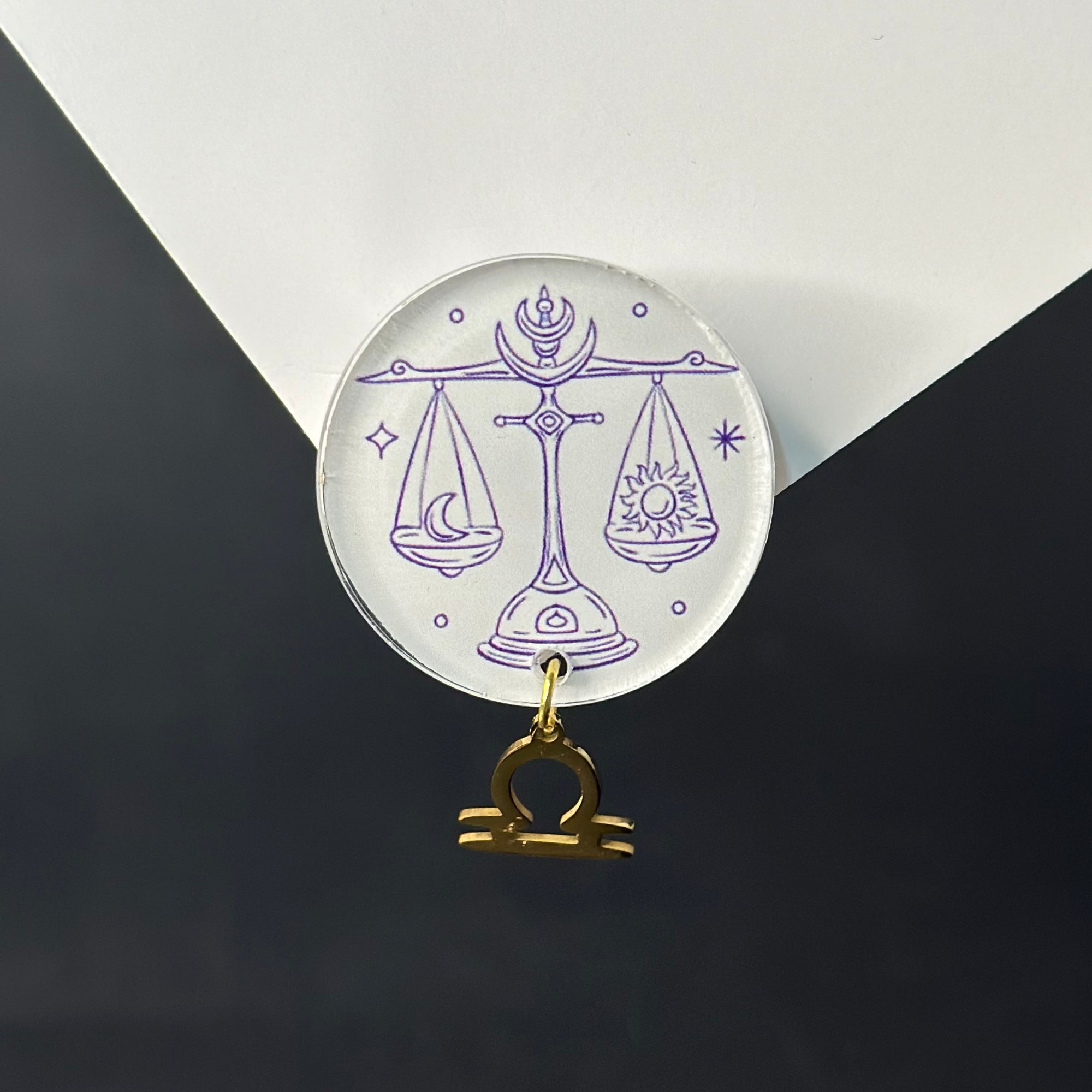 Libra Zodiac Brooch/Pin