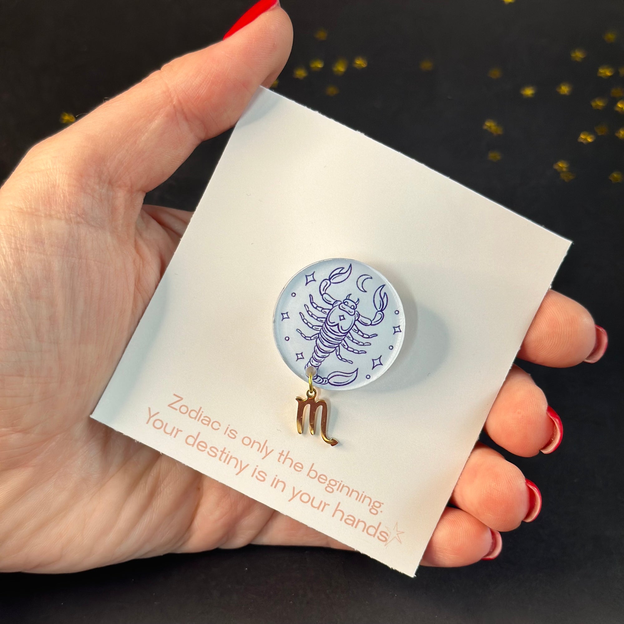 Scorpio Zodiac Brooch/Pin