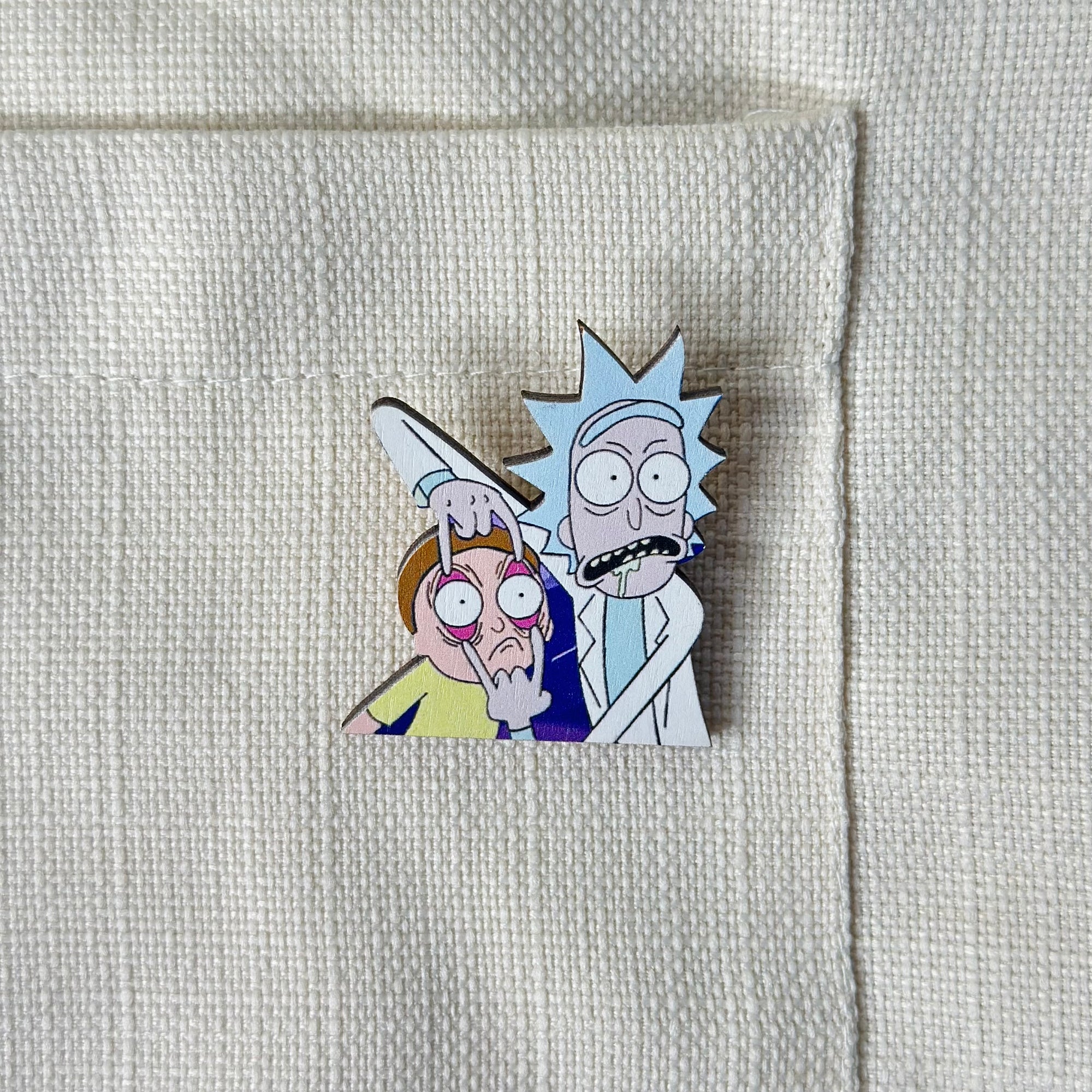 RICK AND MORTY brooch