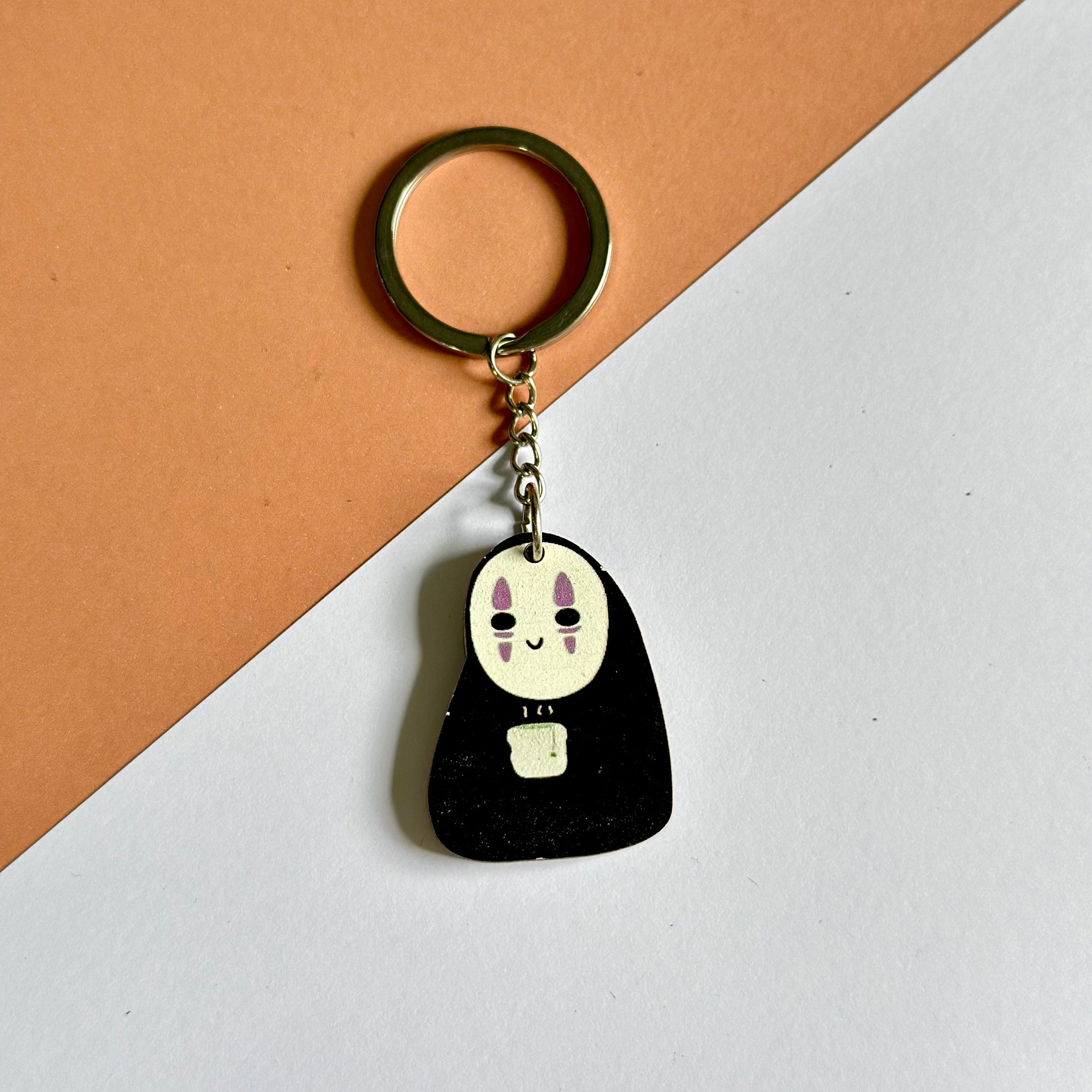 Spirited away Kaonashi ghost keychain