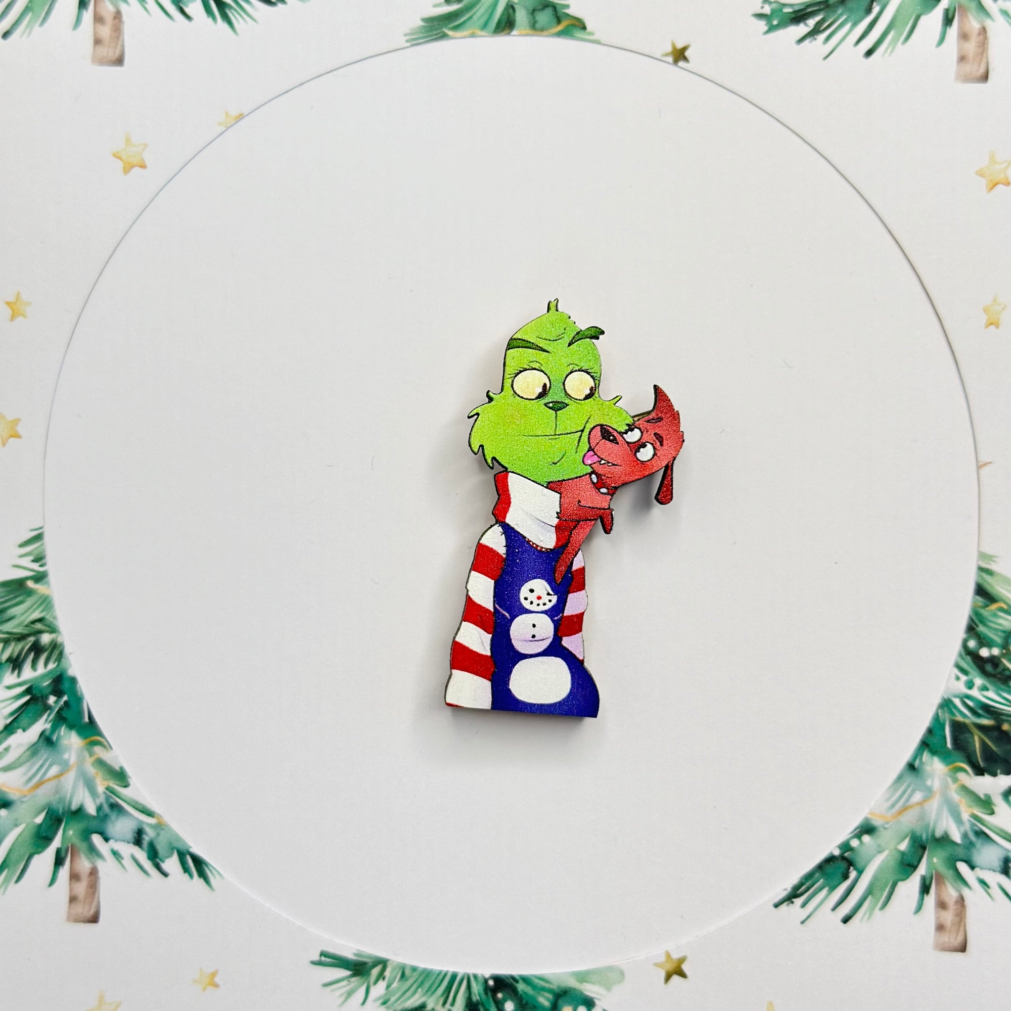 Grinch Various design standard brooches