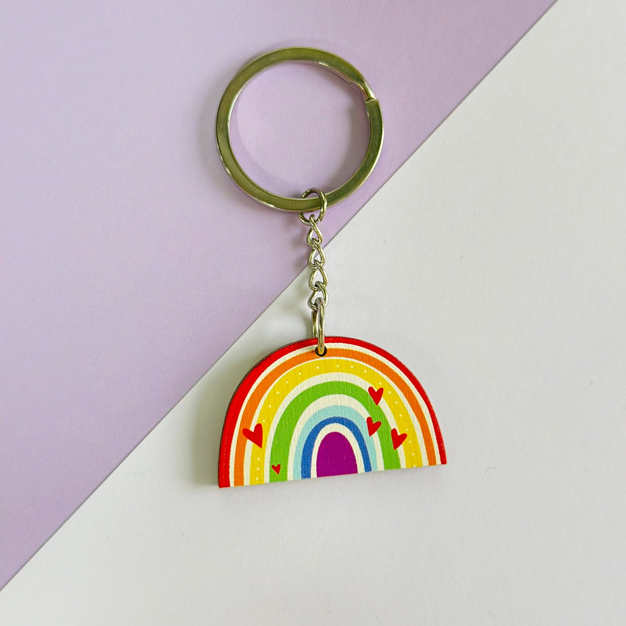 Rainbow key chain