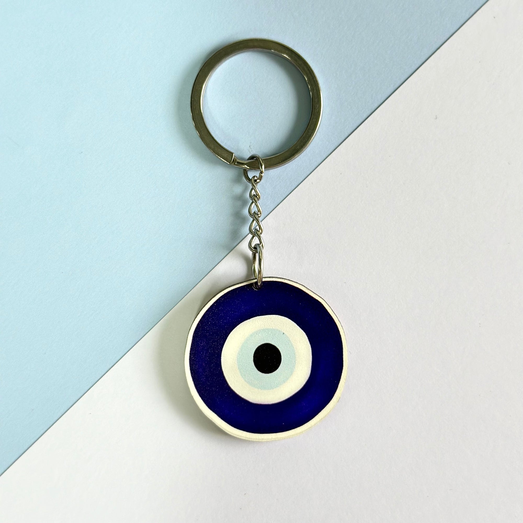 Blue eye keychain