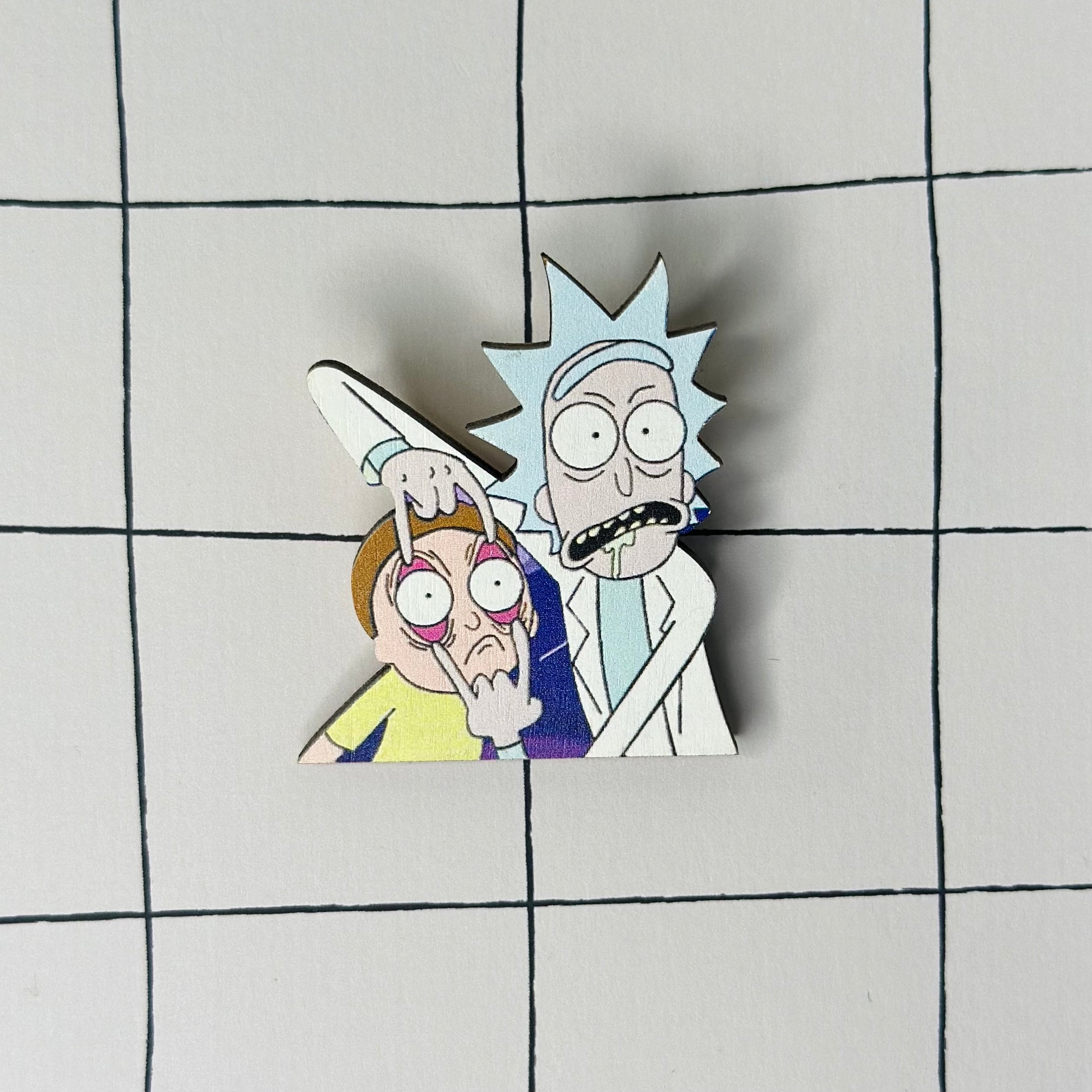 RICK AND MORTY brooch