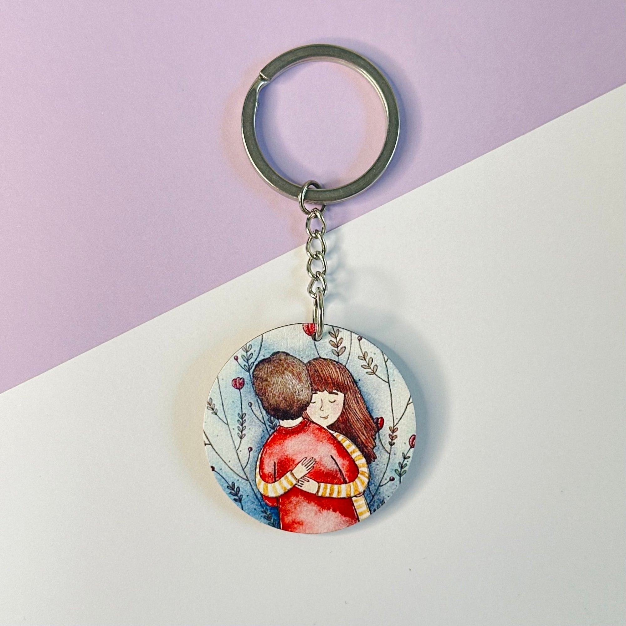 Lovers couple keychain