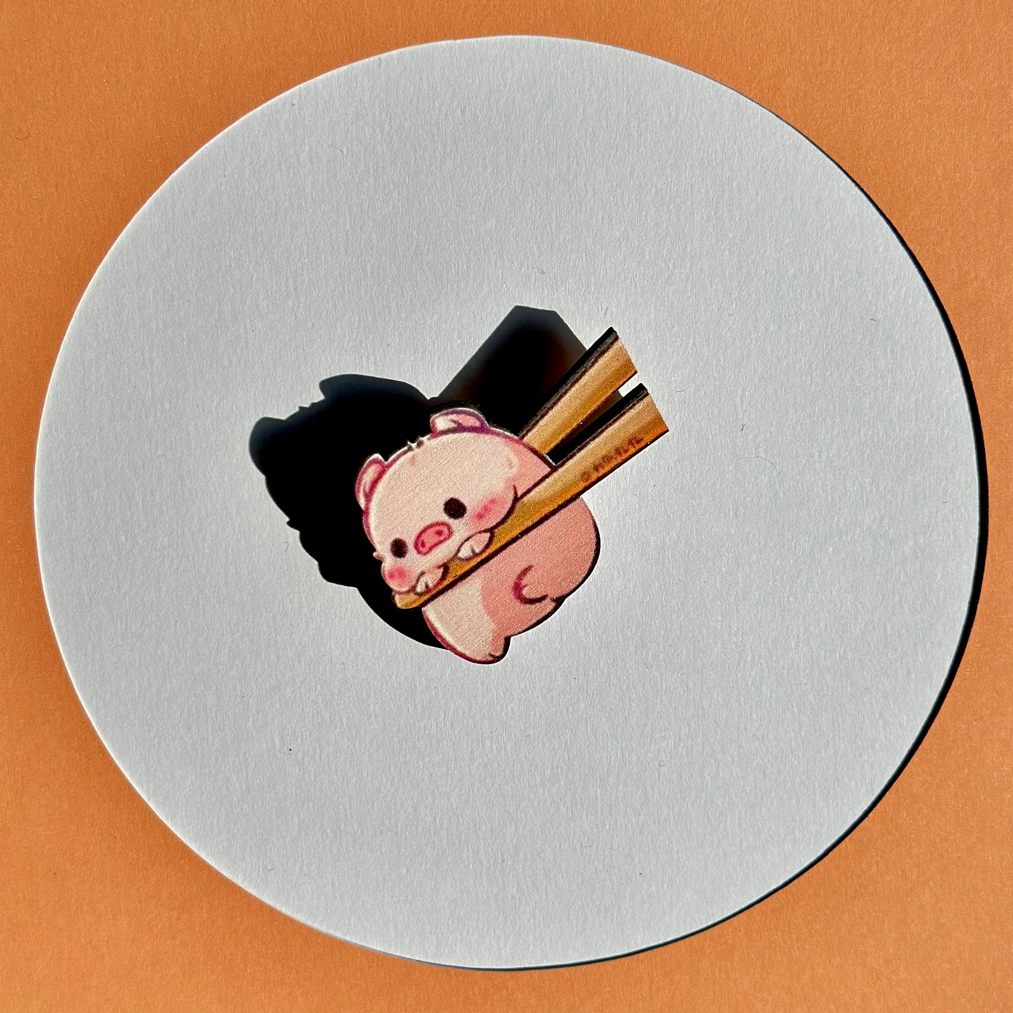 Pig Mochi Standard Brooch