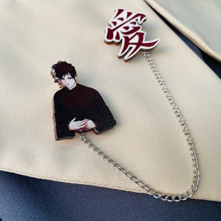 Anime Naruto: Gaara brooch accessory