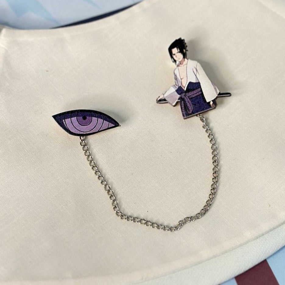 Anime Naruto: Sasuke brooch accessory