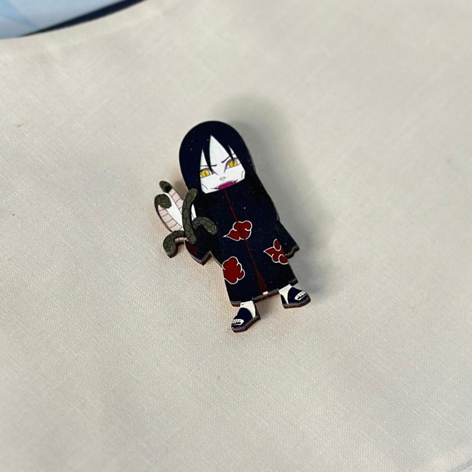 Anime Naruto: Orochimaru brooch accessory