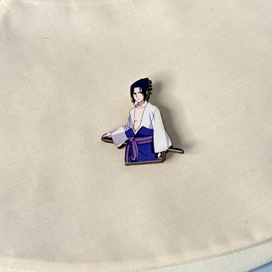 Anime Naruto: Sasuke brooch accessory