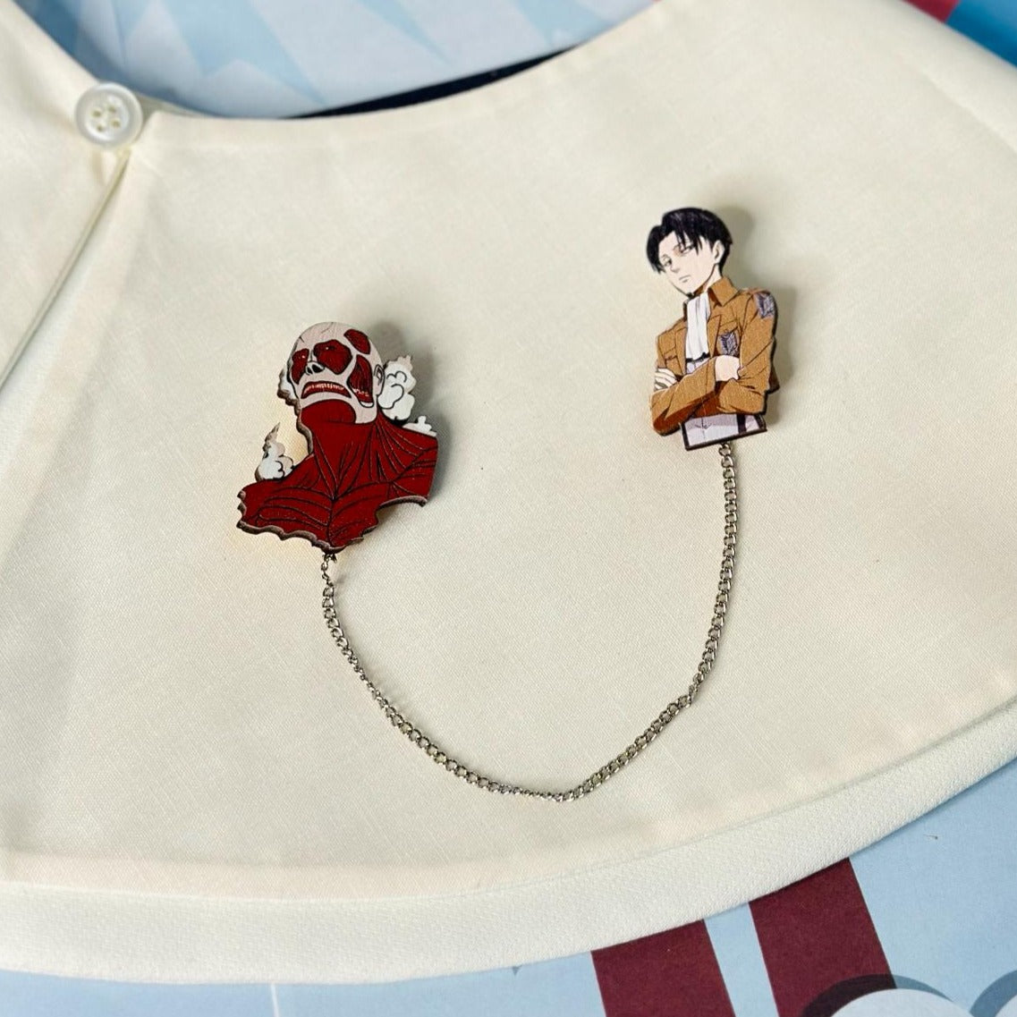 ანიმე Attack on Titan: Levi Ackerman გულსაბნევი აქსესუარი