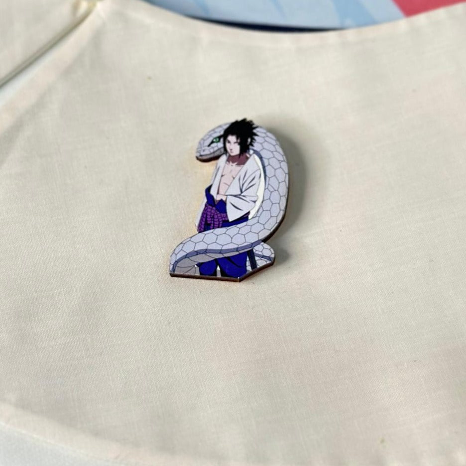 Anime Naruto: Sasuke brooch accessory