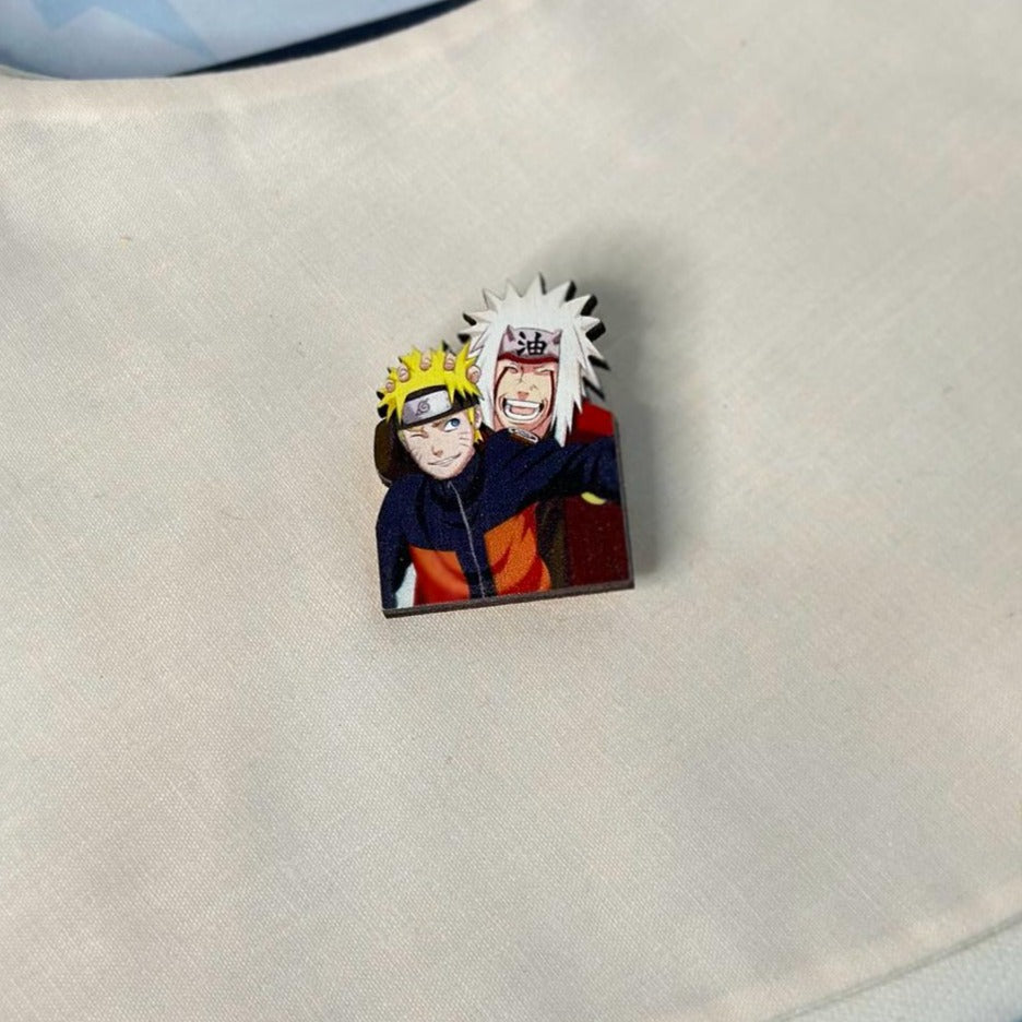 Anime Naruto: Jiraiya&amp;Naruto brooch accessory