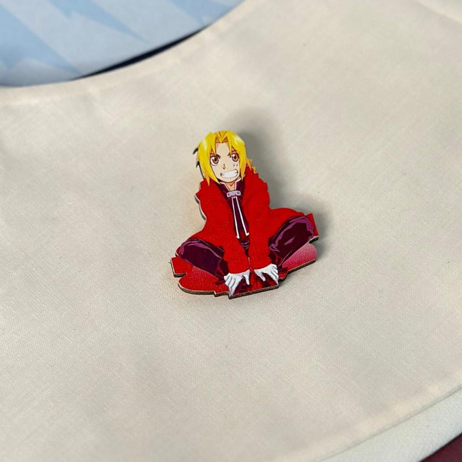 Anime Fullmetal Alchemist: Edward Elric Brooch Accessory