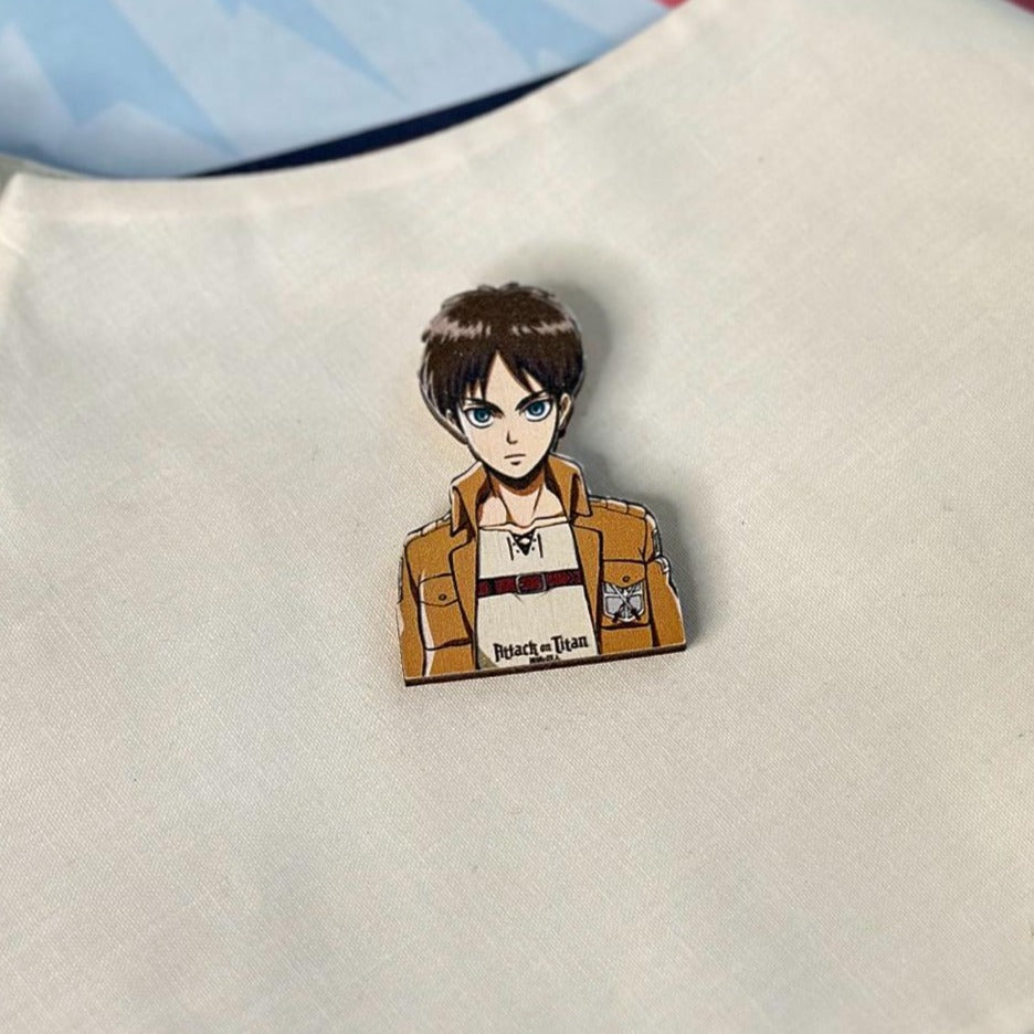 ანიმე Attack on Titan: Eren Yeager გულსაბნევი აქსესუარი