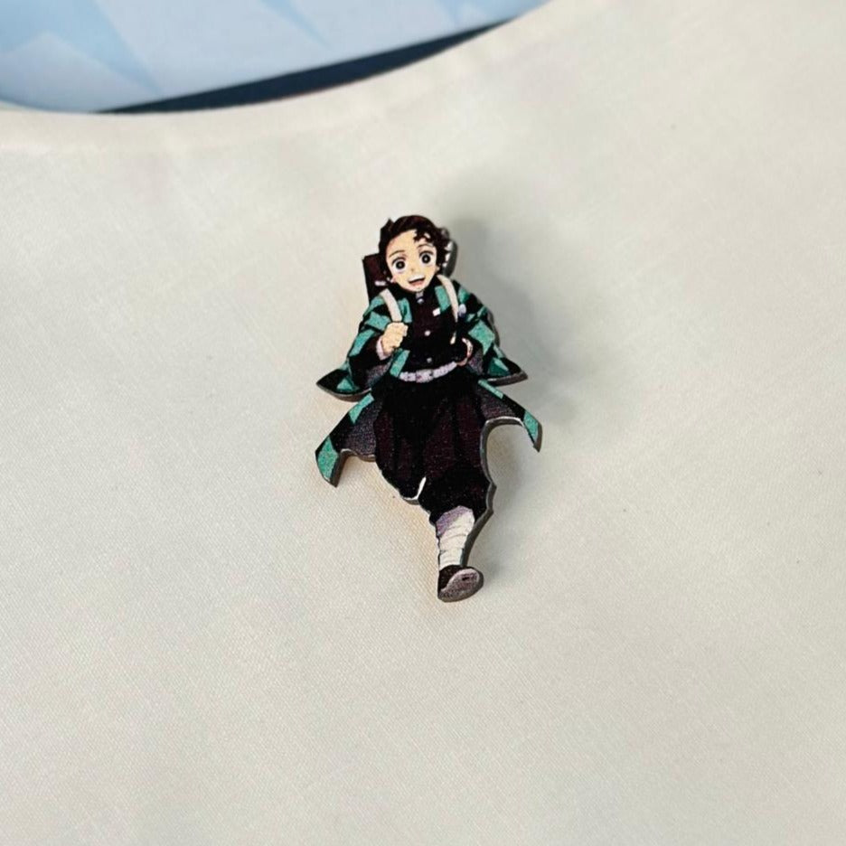 Anime Demon Slayer Tanjiro Kamado Brooch Accessory