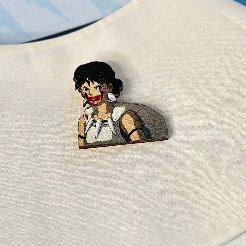 Anime Princess Mononoke Brooch Accessory