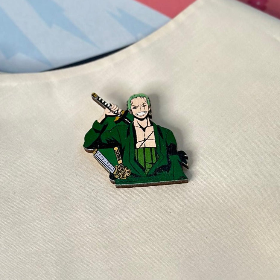 Anime One Piece Zoro Brooch Accessory