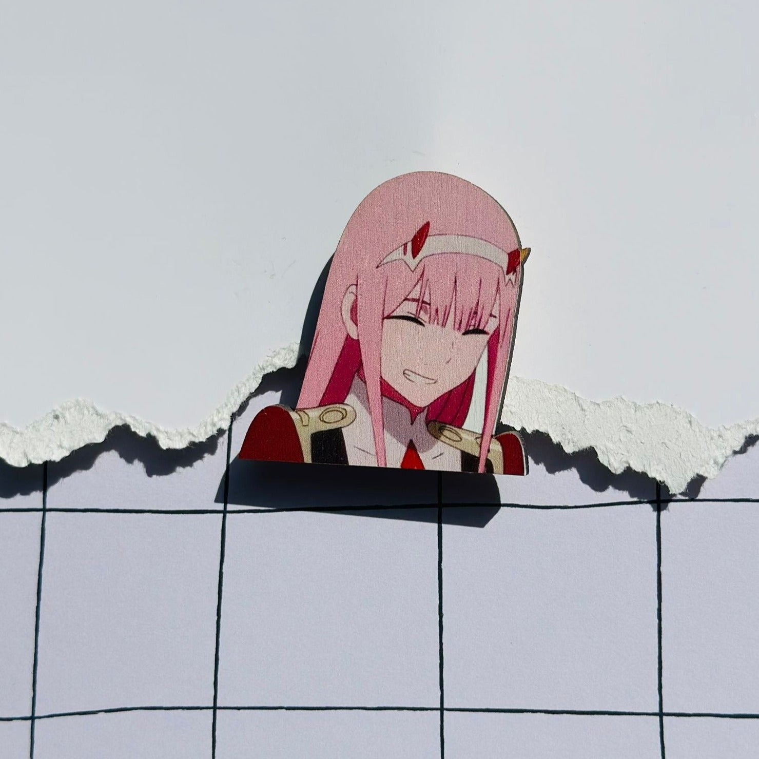 Anime Darling in the Franxx: Zero Two Brooch Accessory