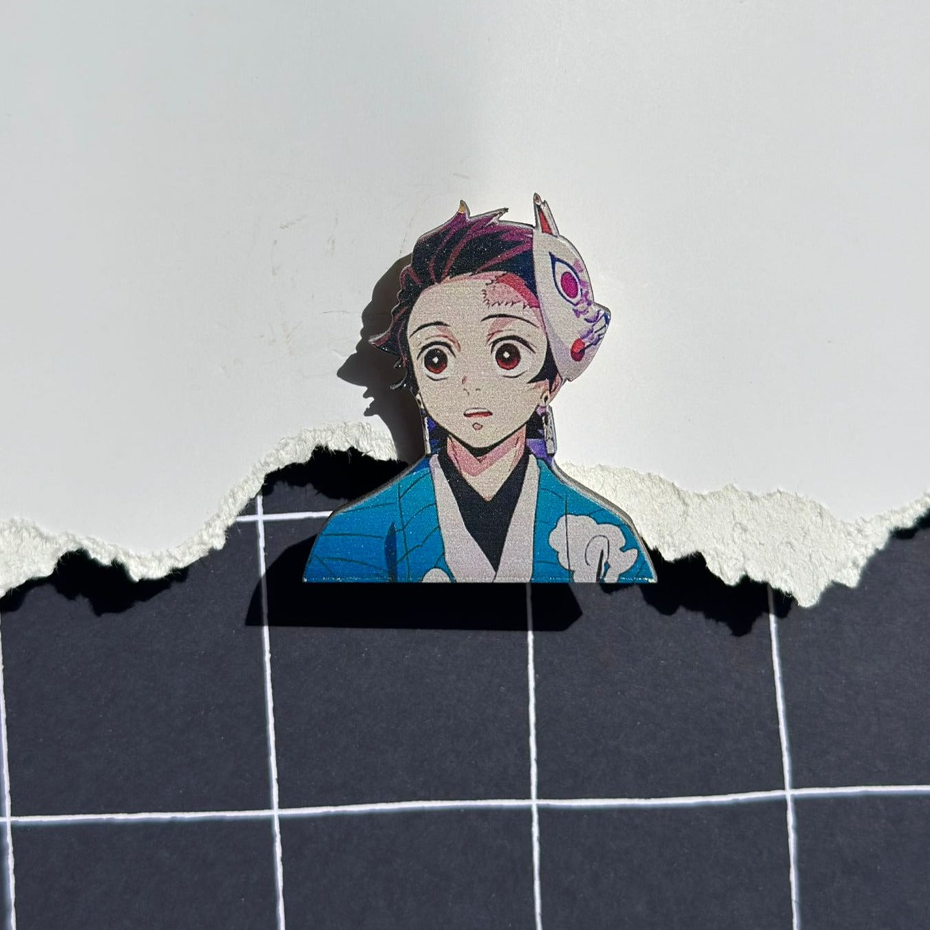 Anime Demon Slayer Tanjiro Kamado Brooch Accessory