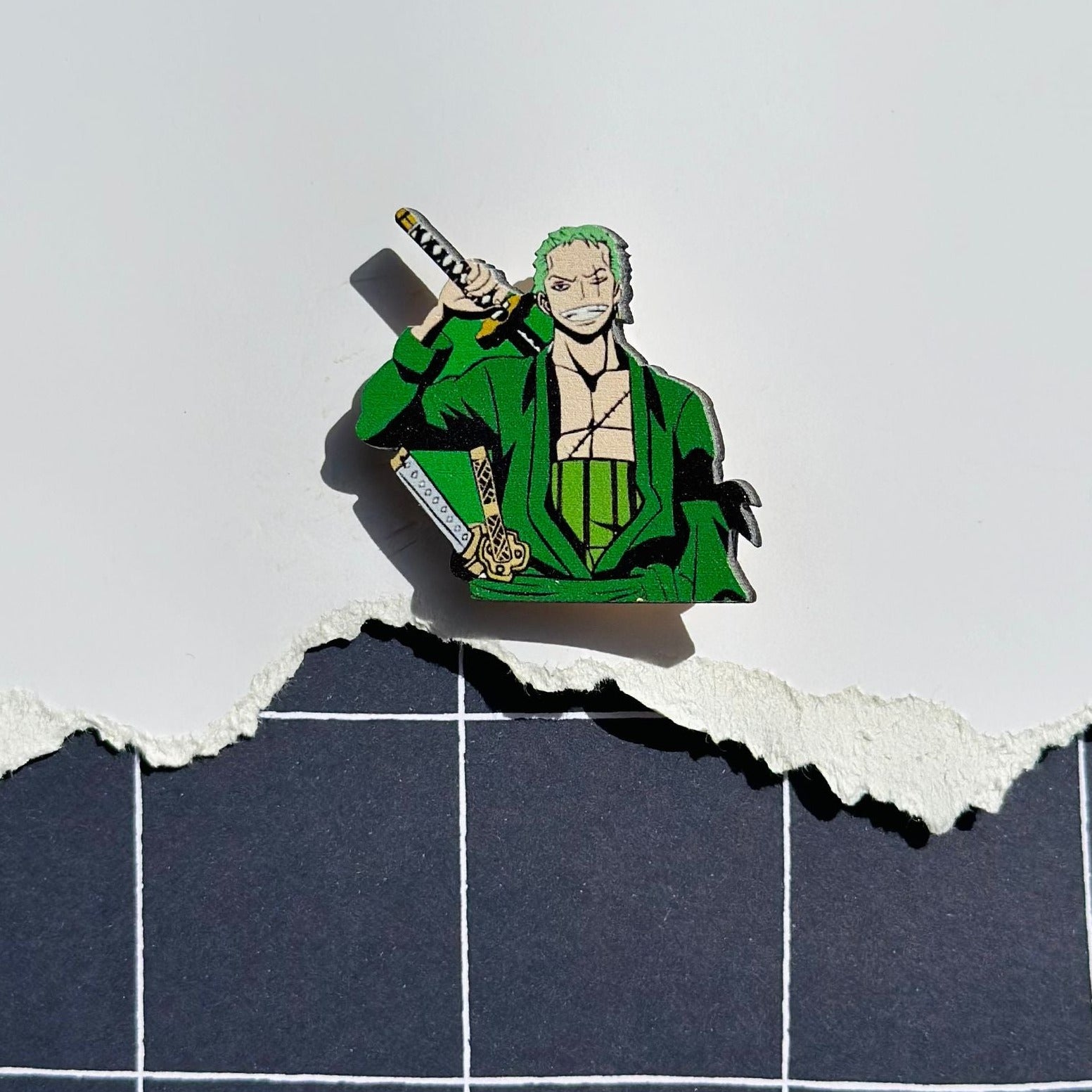 Anime One Piece Zoro Brooch Accessory