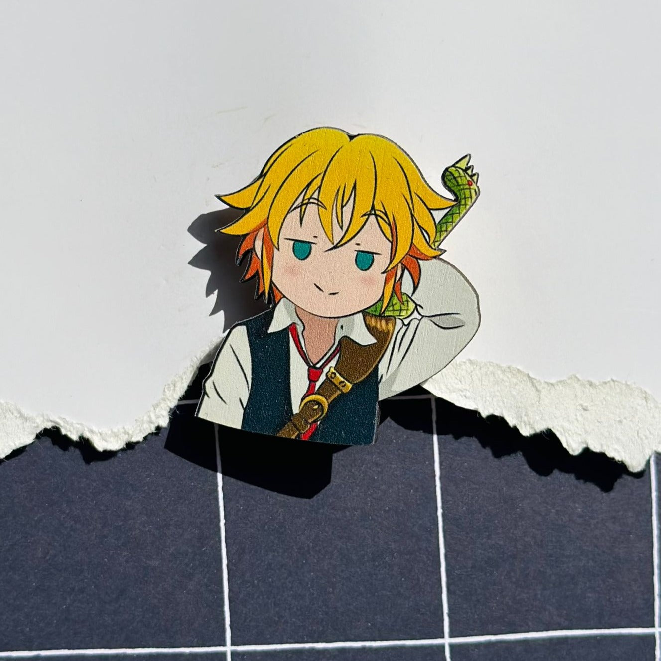 Anime Seven Deadly Sins: Melodias Seven Brooch Accessory