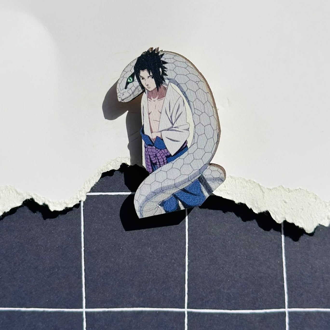 Anime Naruto: Sasuke brooch accessory