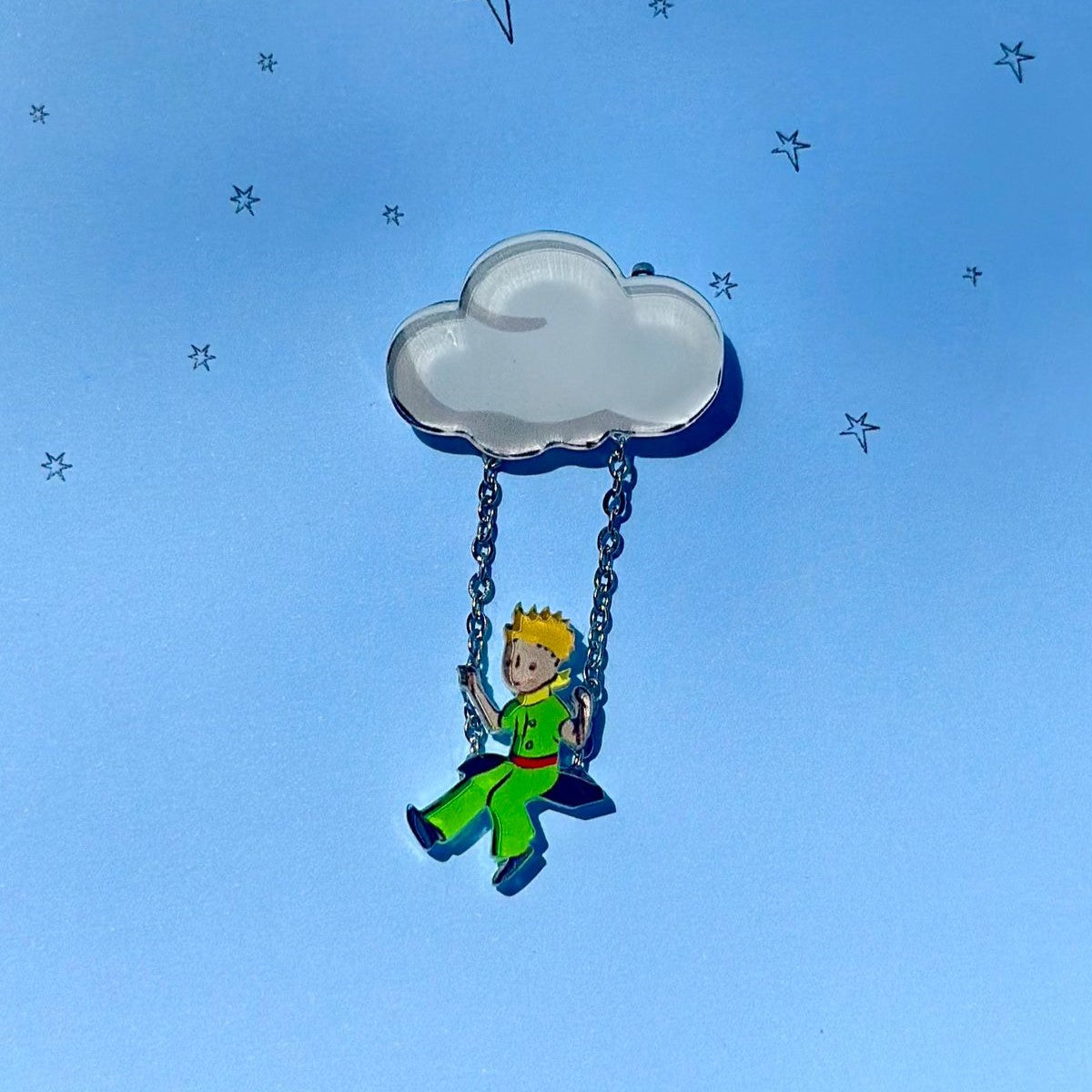 The Little Prince: Organic Glass Brooch