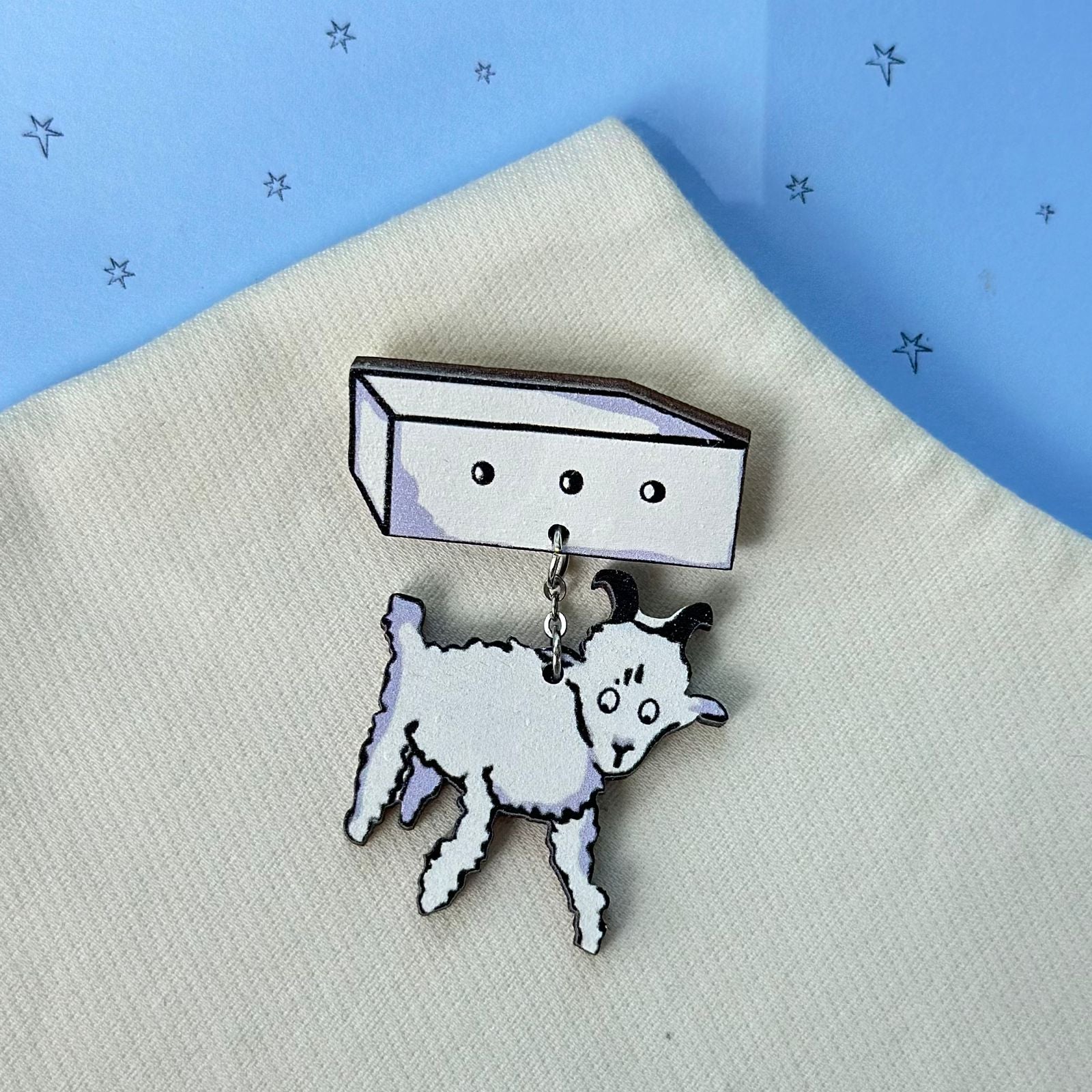 Little Prince Brooches: Elephant, Baobabs, Sheep