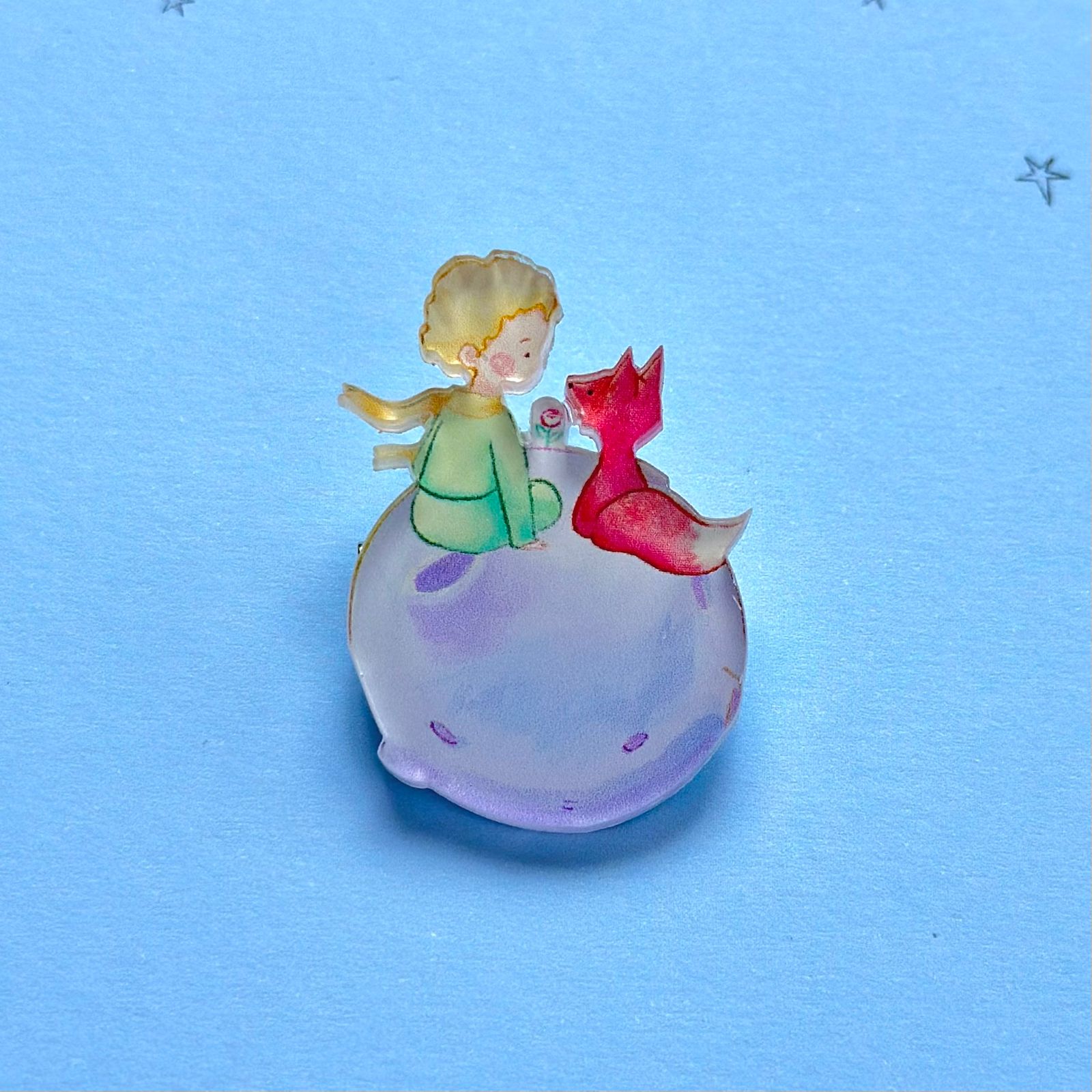 The Little Prince: Organic Glass Brooch