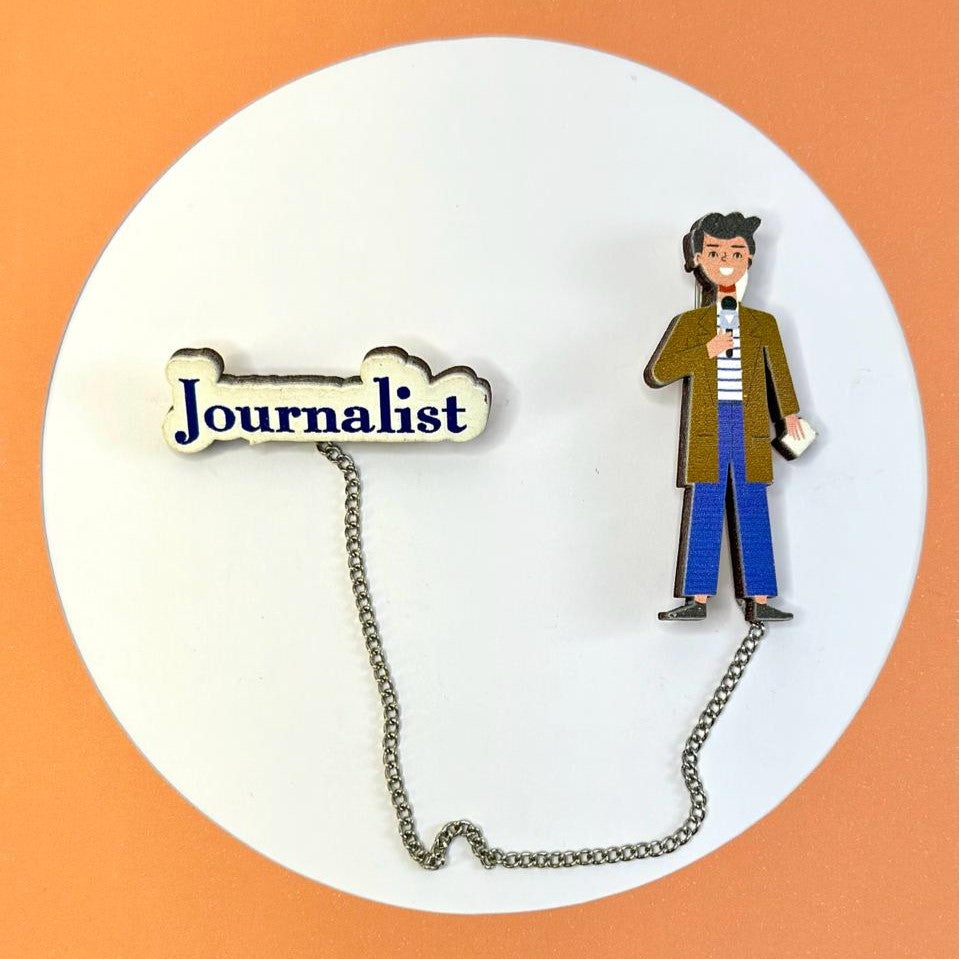 Profession Journalist Accessory brooch