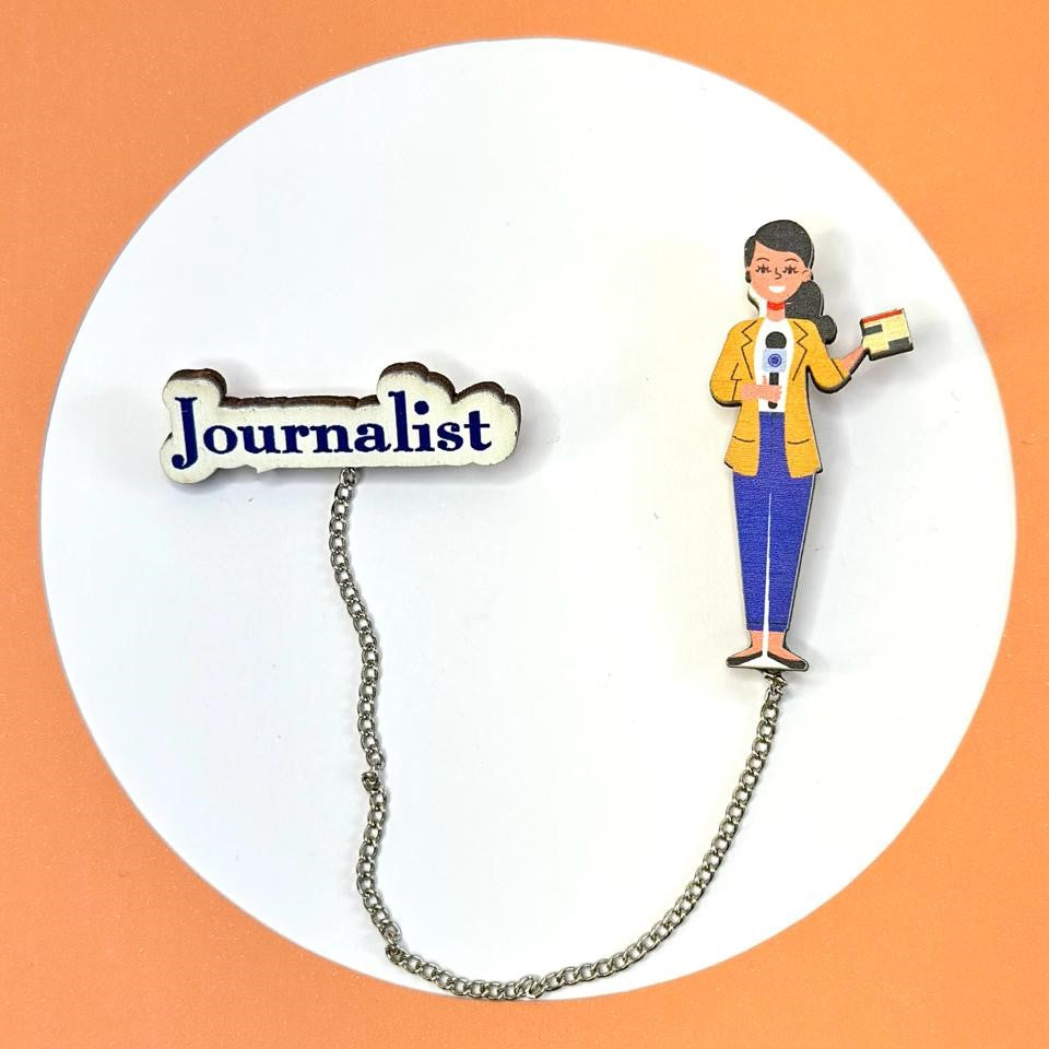 Profession Journalist Accessory brooch