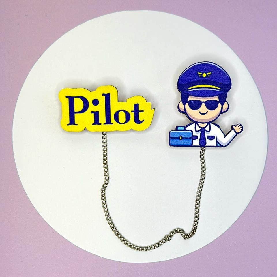 Profession pilot accessory brooch